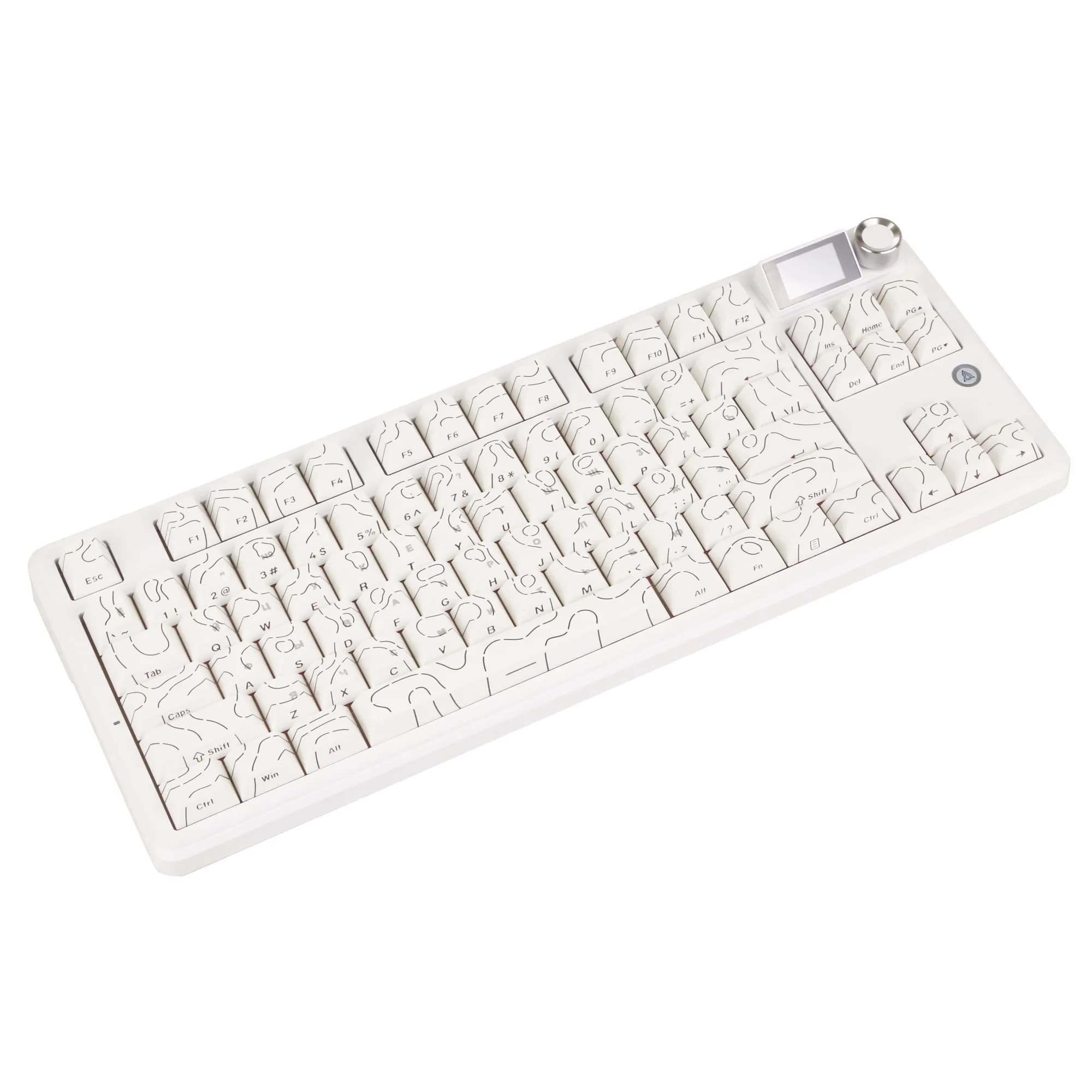 Клавиатура Ajazz MK87 Pro Peach Switch White