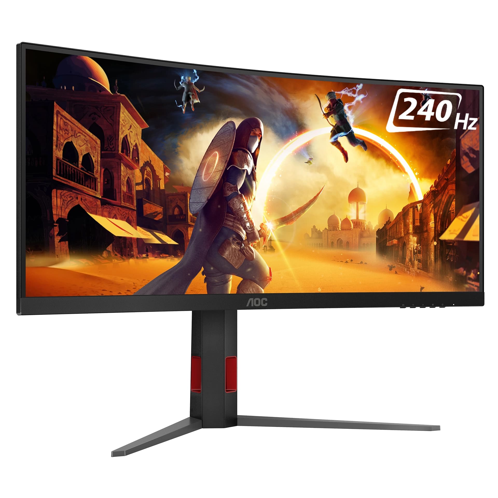 Монитор 34" AOC Gaming CU34G4Z/01, Black-Red