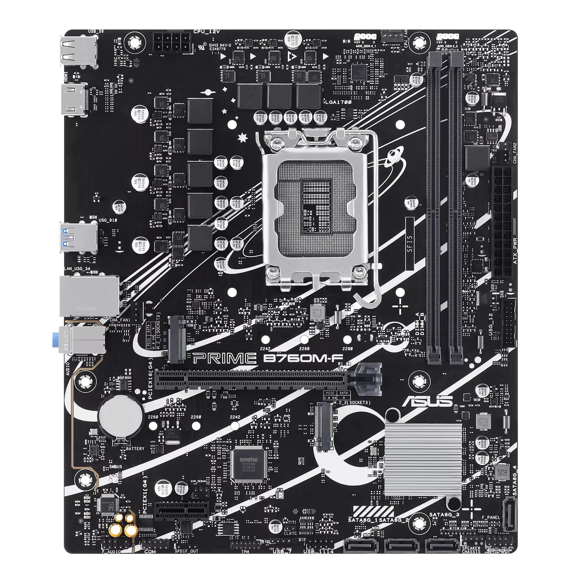 Материнская плата ASUS Prime B760M-F, LGA1700