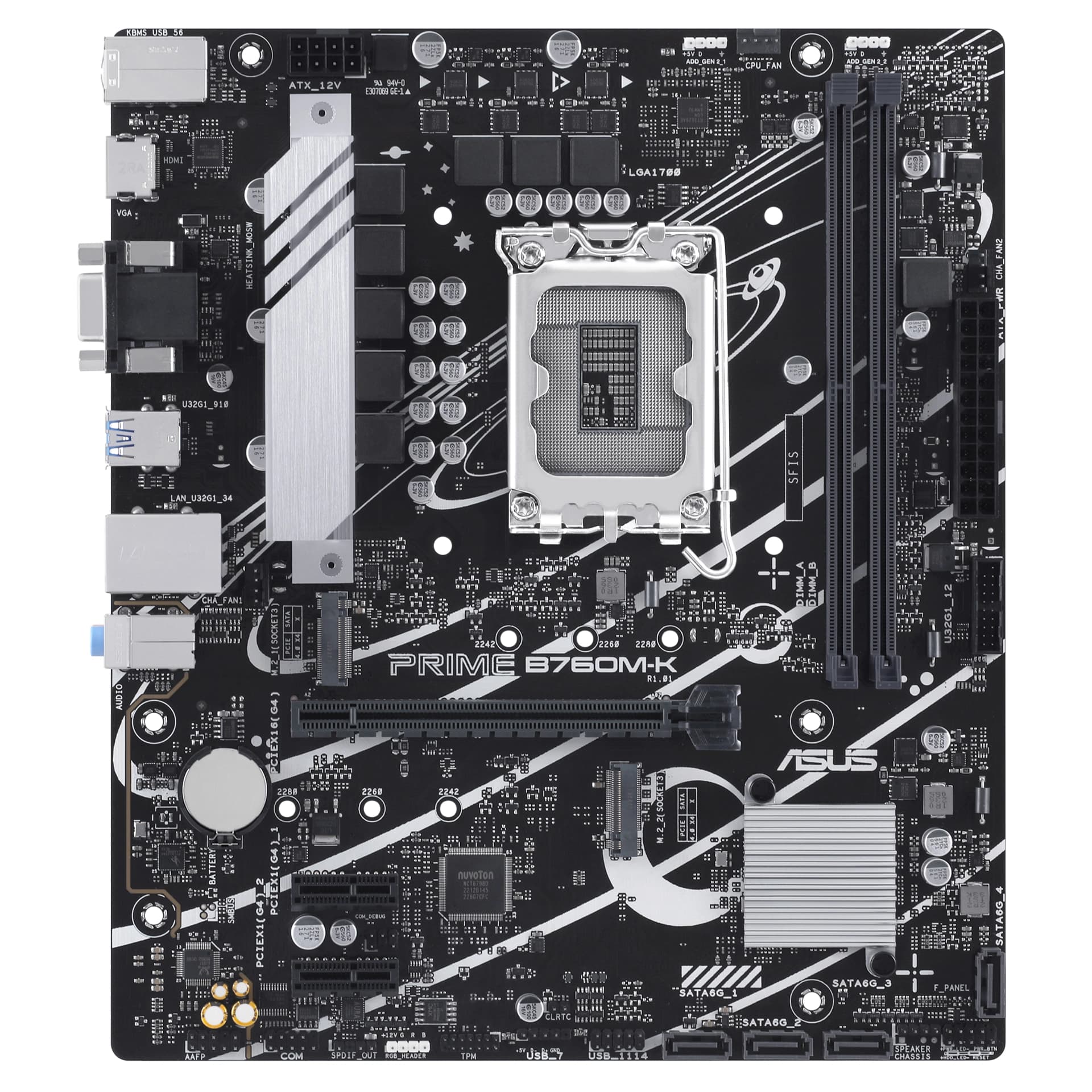 Материнская плата ASUS Prime B760M-K, LGA1700