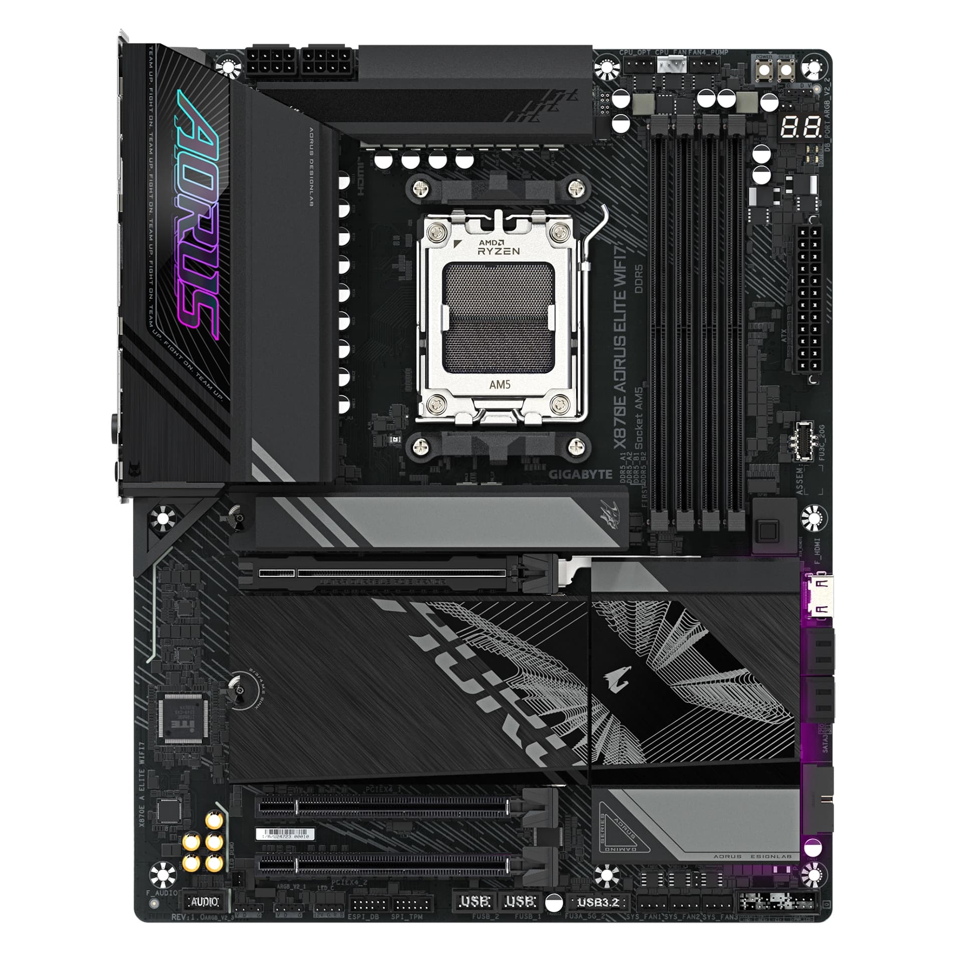 Материнская плата Gigabyte X870E Aorus Elite WiFi7 (REV1.2), AM5