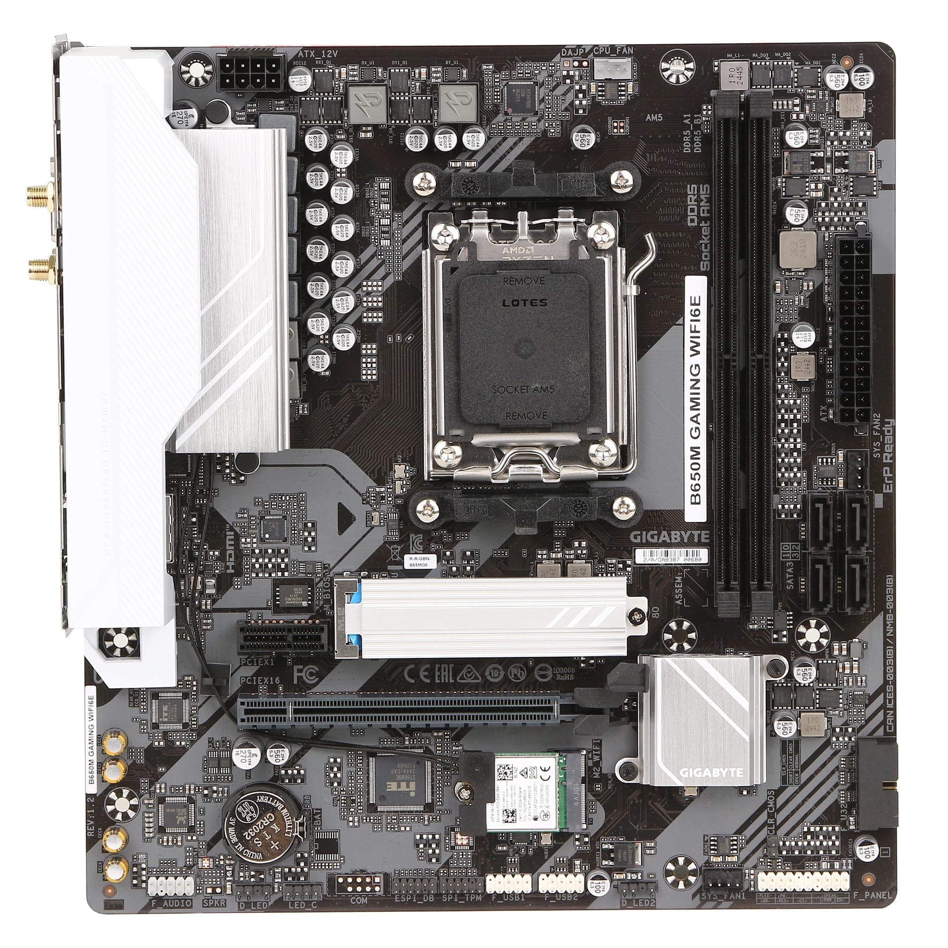 Материнская плата Gigabyte B650M Gaming WiFi6E, AM5 (REV1.2)