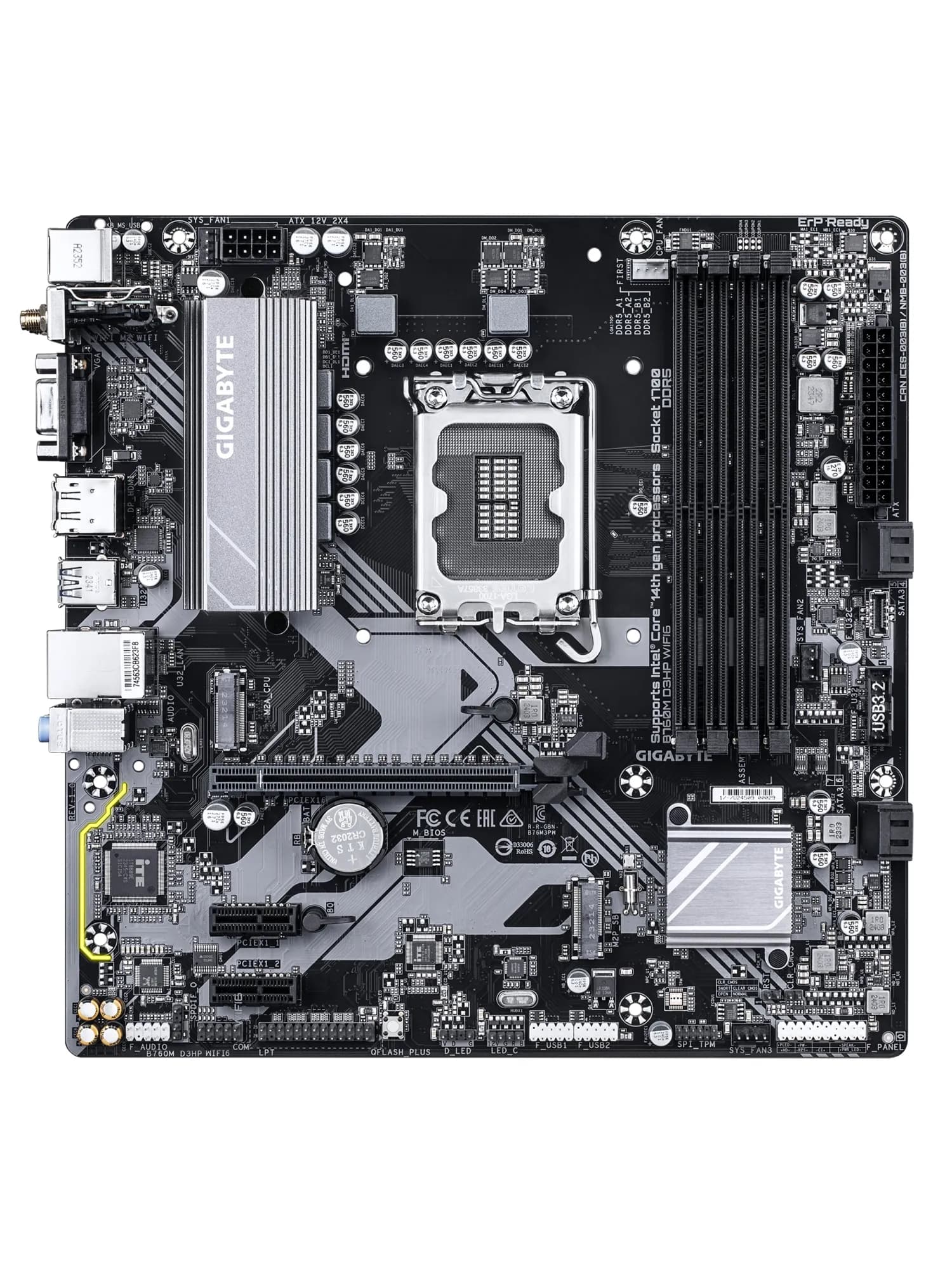 Материнская плата Gigabyte B760M D3HP WiFi6, LGA1700