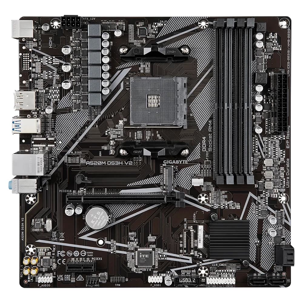 Материнская плата Gigabyte A520M DS3H V2, AM4
