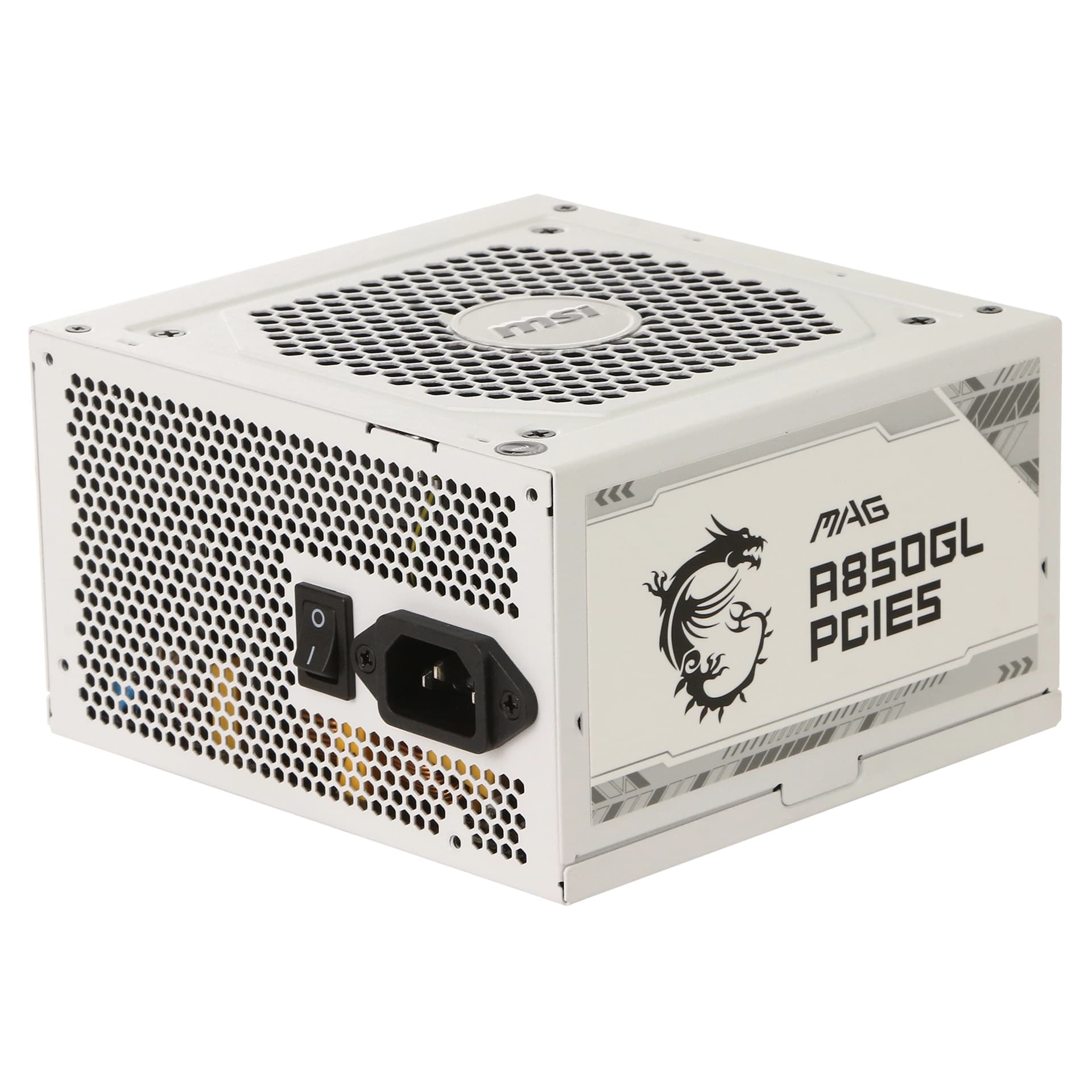 Блок питания ATX 850 W MSI MAG A850GL PCIE5 White ATX 3.1
