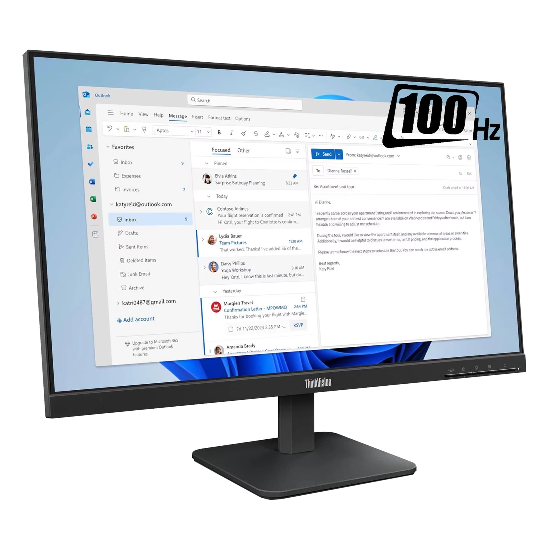 Монитор 23.8" Lenovo ThinkVision S24-4e, Raven Black