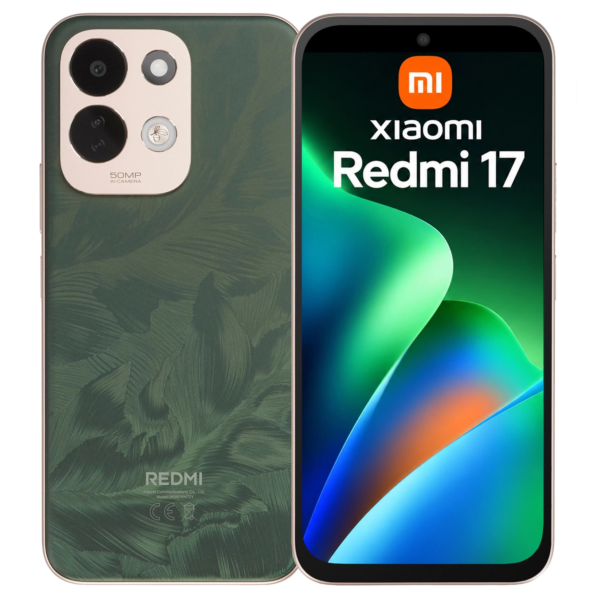 Смартфон Redmi 17, 4 GB, 128 GB, Oak Green (2606FRN72Y)
