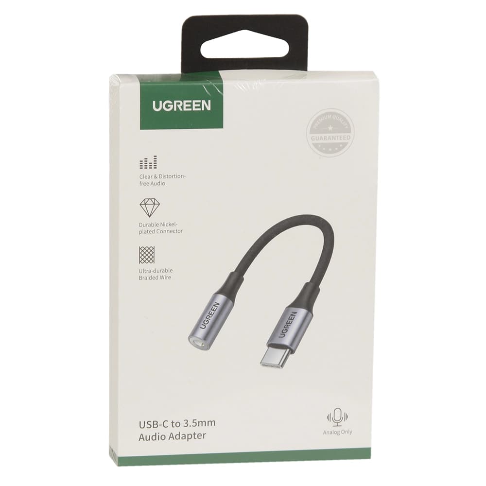 Кабель аудио сигнала Ugreen AV142, 10 sm, Grey, BOX