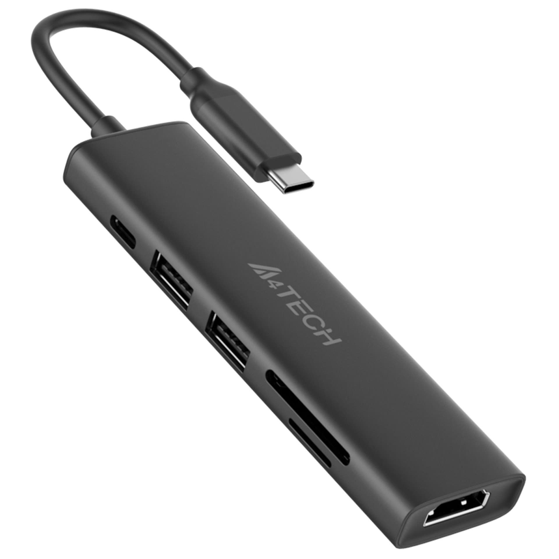 Переходник USB Type-C Multi Function 6in1, A4Tech DST-60C, BOX