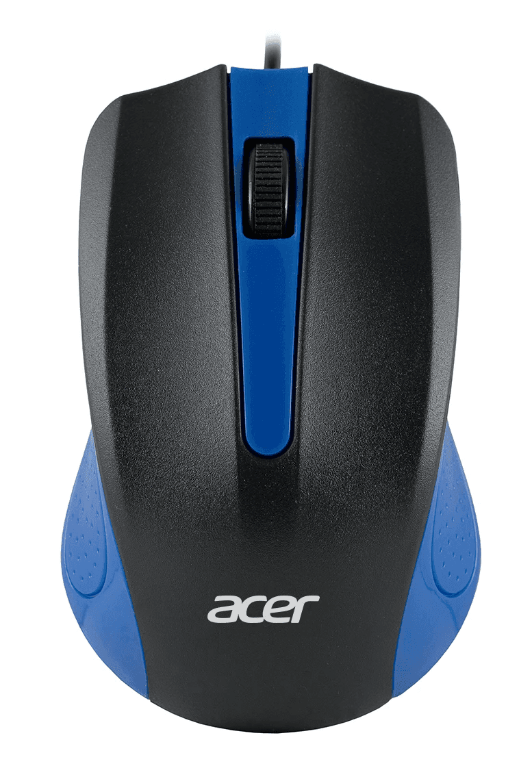 Мышь Acer OMW011 черный/синий оптич. 1200dpi USB 3but (ZL.MCEEE.002)