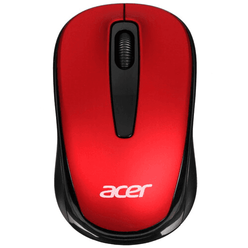 Мышь Acer OMR136 красный оптич. 1000dpi беспров. USB для ноутбука 3but (ZL.MCEEE.01J)