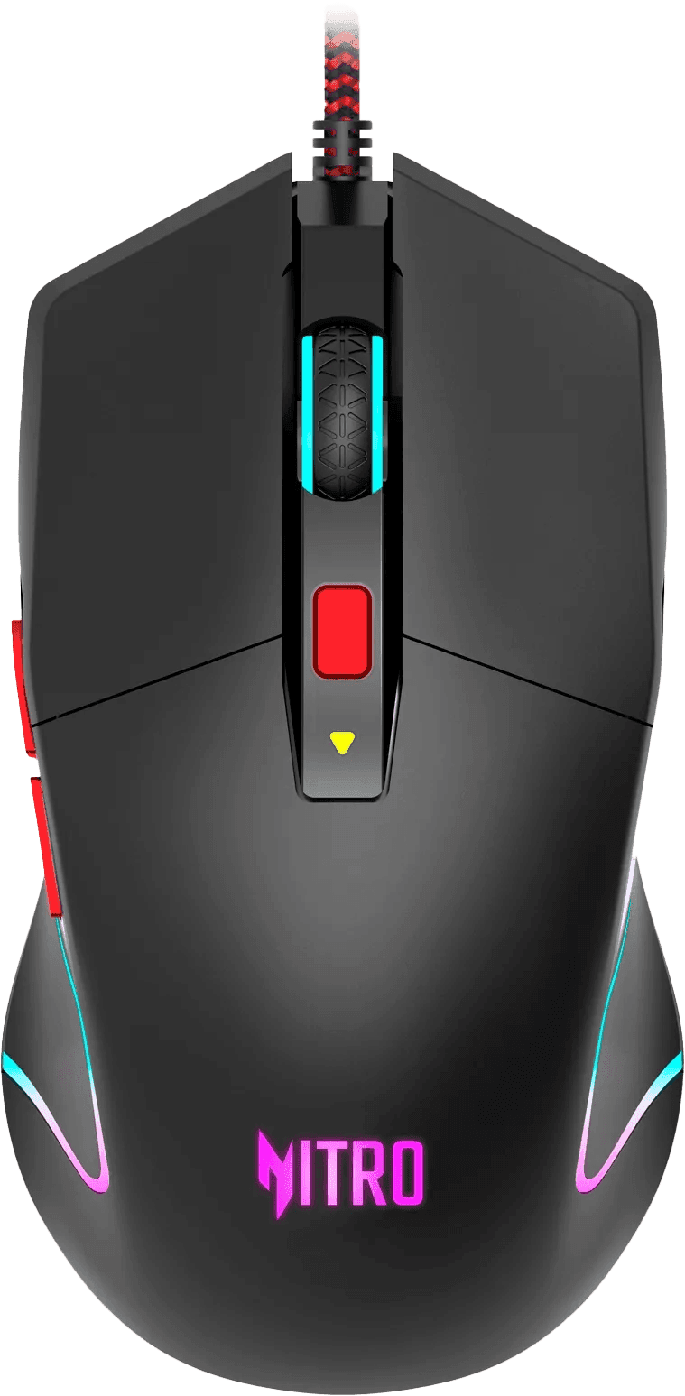 Мышь Acer Nitro OMW301 черный оптич. 7200dpi USB 6but