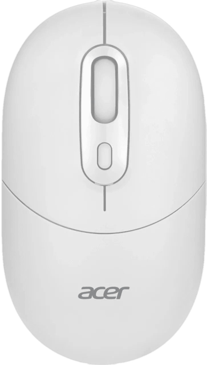 Мышь Acer OMR301 белый оптич. 1600dpi беспров. BT/Radio USB 4but (ZL.MCECC.01U)