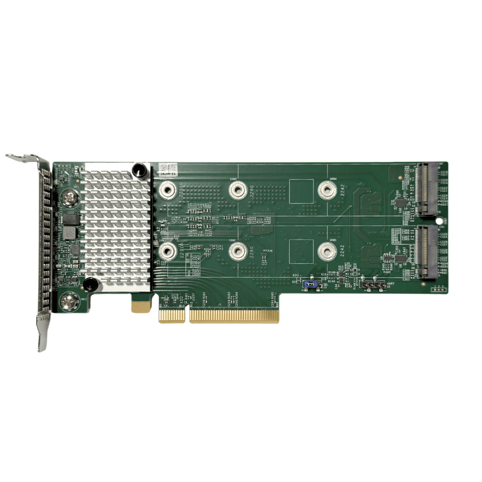 Raid Card 2 PCIe Gen4 Hybrid NVMe /SATA M.2 RAID Boot Adapter SAS3808, RAID 0 /1 / Altos BrainSphere