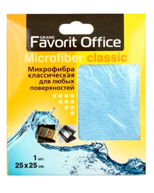 F920020 "FAVORIT OFFICE" Микрофибра Классическая 25х25 - для эффективного ухода за любыми поверхност