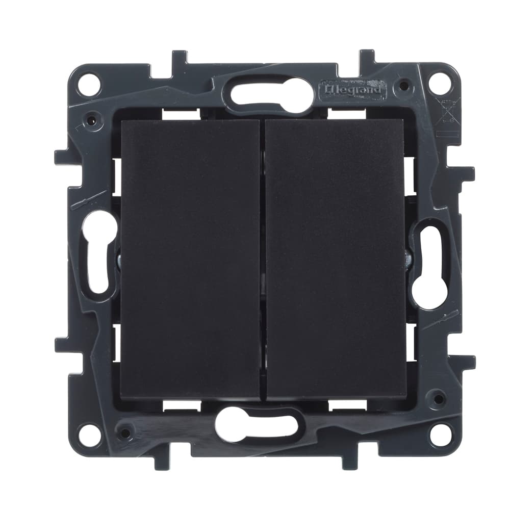 Legrand 863508 NLST Перекл. 2-кл. авт. Чёрный