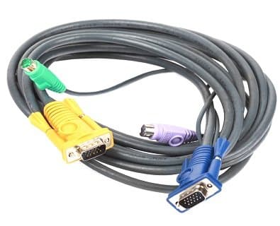 Кабель для KVM-переключателей DKVM-IP1/IP8 длиной 5 м с разъемами PS2, длина 5 м