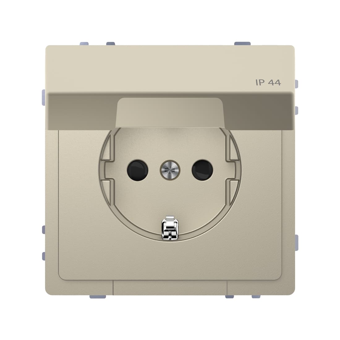 Розетка мех-м MERTEN MTN2314-6033 D-Life 16А с крышкой IP44 сахара