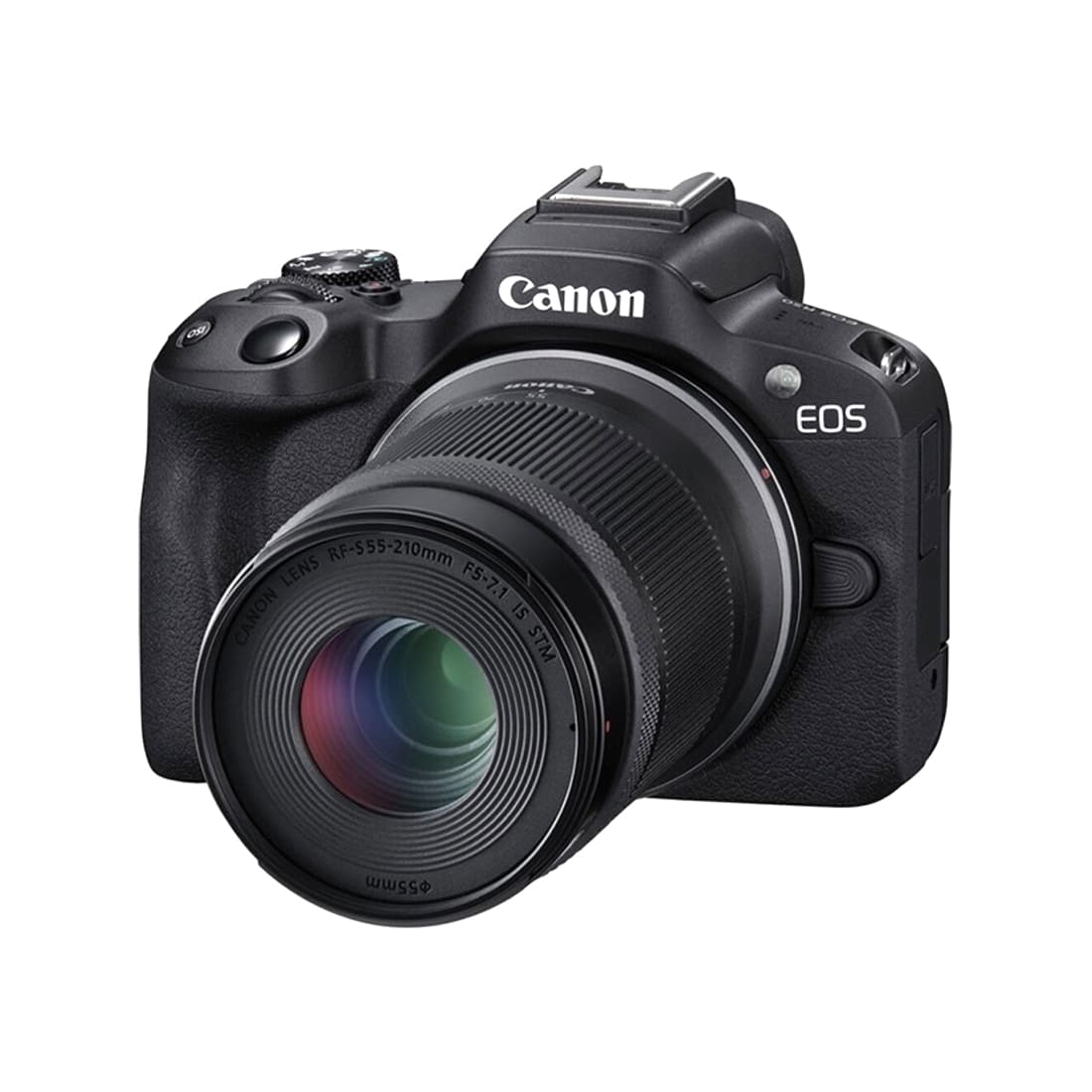 Цифровой фотоаппарат CANON EOS R50 + RF-S 18-45 mm IS STM + RF-S 55-210 mm IS STM Black