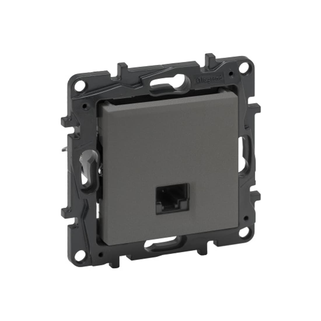 Информационная розетка одинарная Niloe Step RJ45 Кат.6 UTP Алюминий