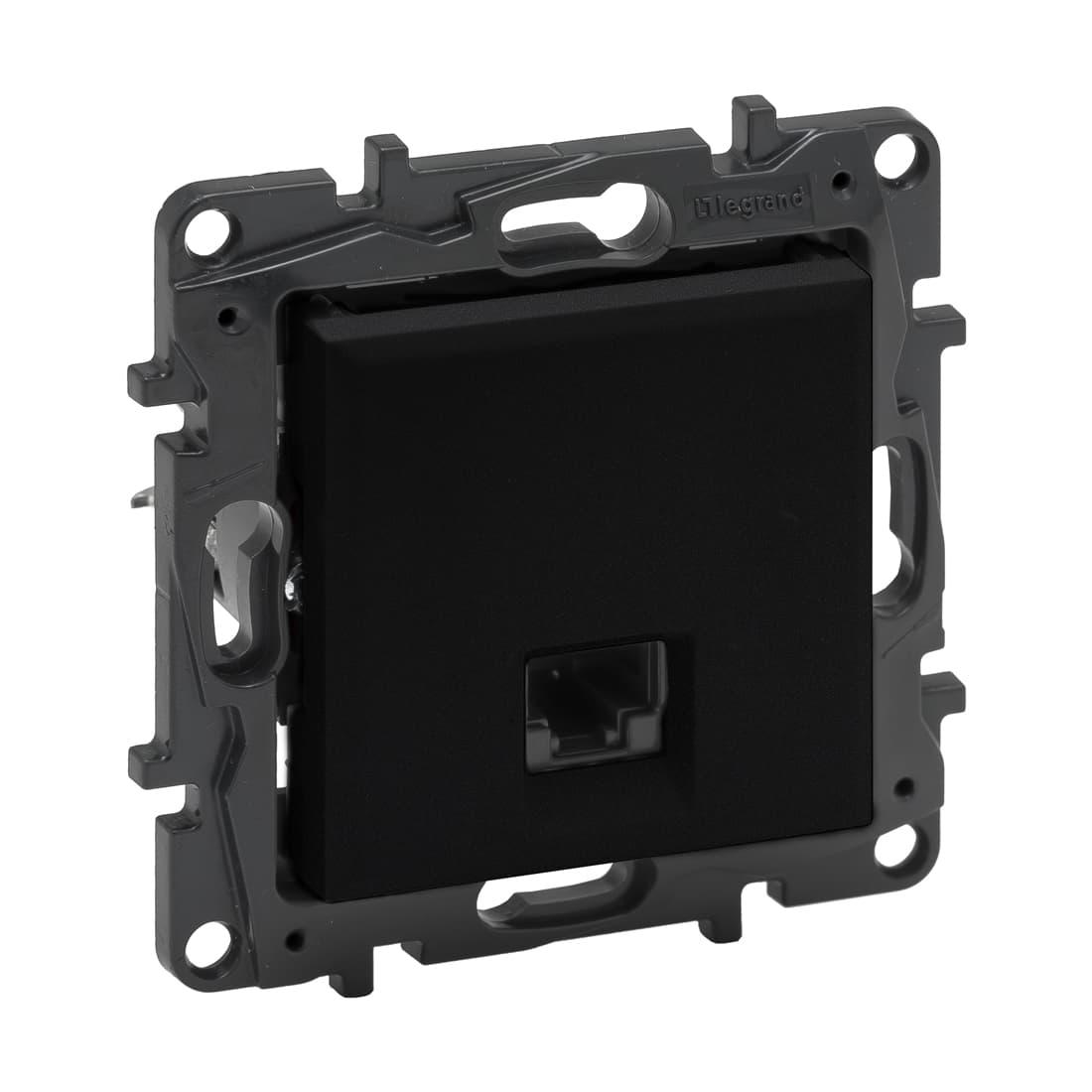 Информационная розетка одинарная Niloe Step RJ45 Кат.6 UTP Чёрный
