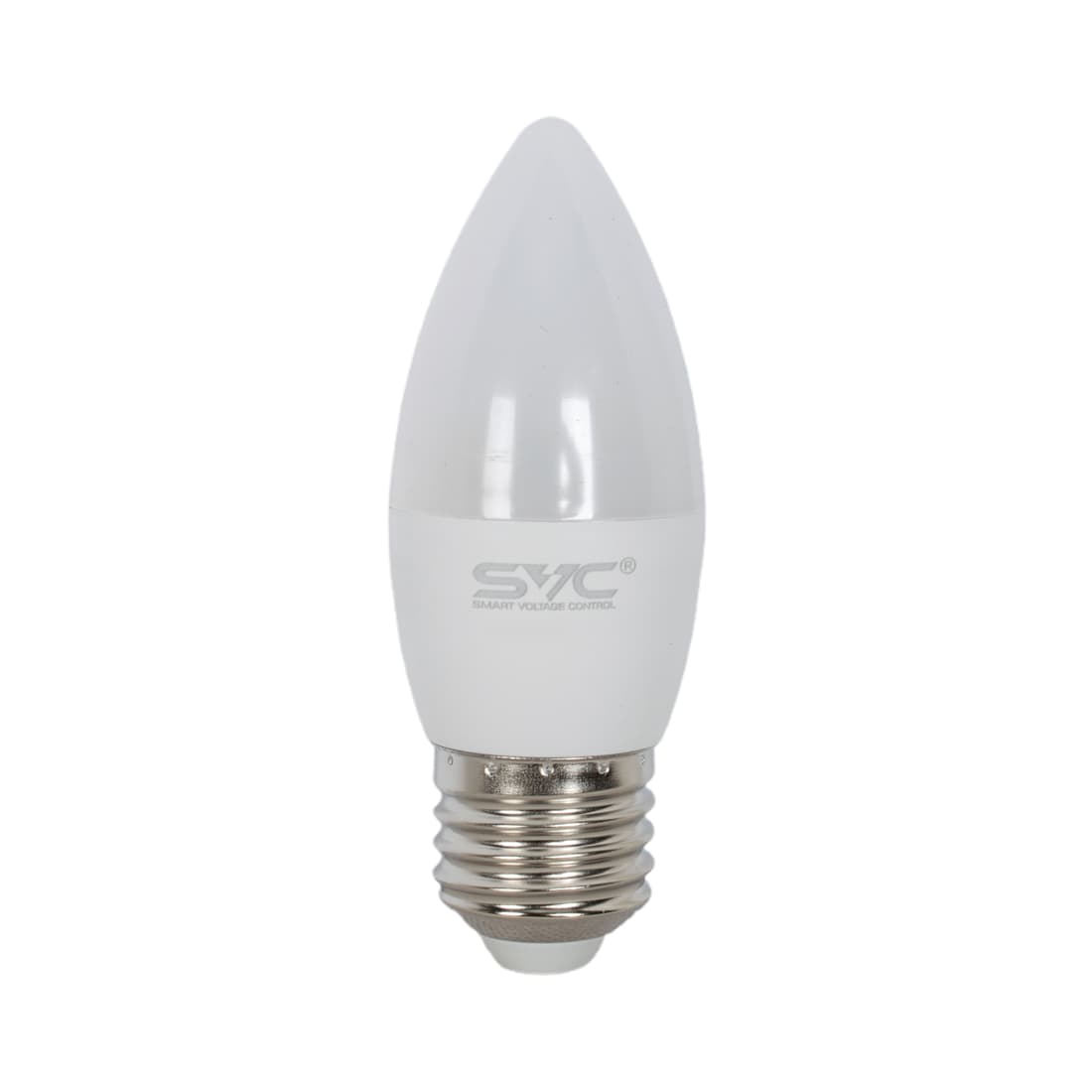 Лампа светодиодная SVC LED C35-7W-E27-6500K Свеча Холодный