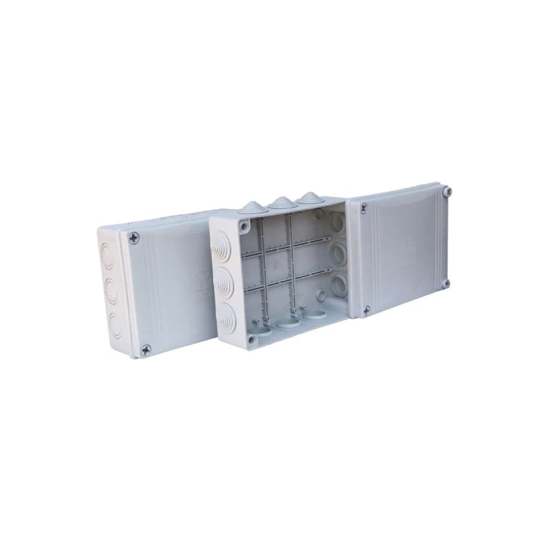 Коробка распаячная KSC 11-308 140х190х55 для открытого монтажа с резиновыми вводами IP55