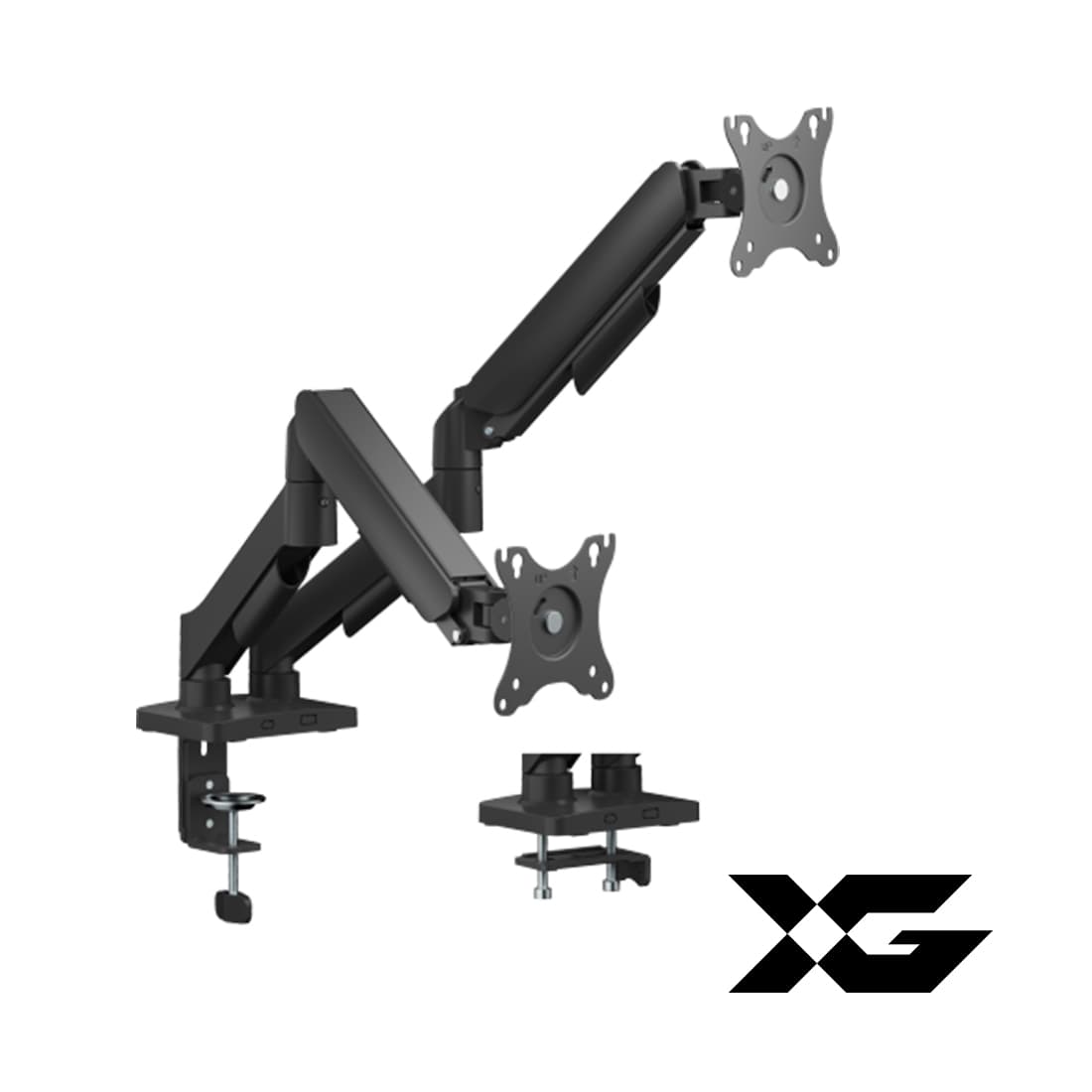 Настольный кронштейн с газлифтом XG MGA-1732D для 2-х мониторов (17"-32")