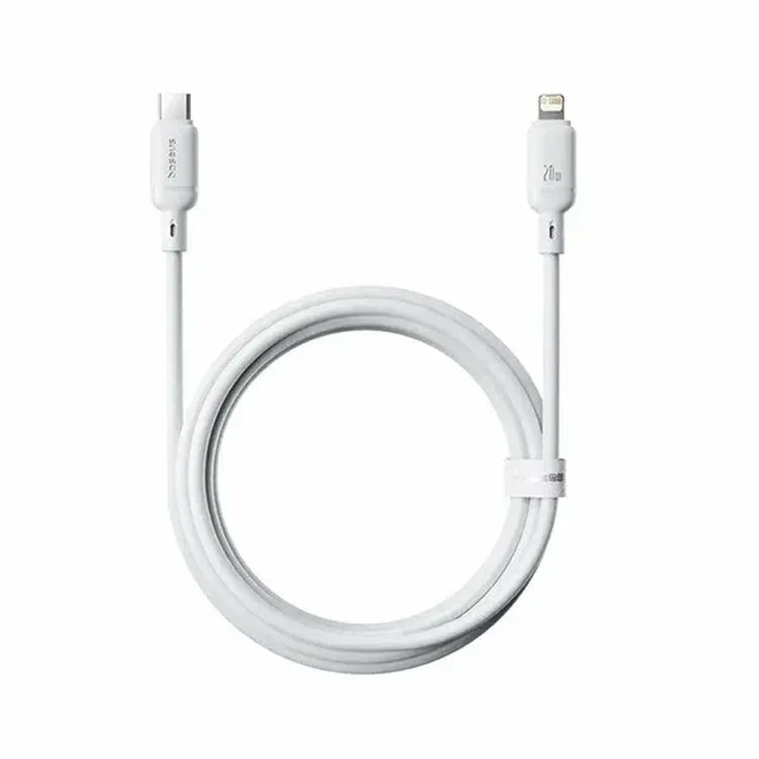 Интерфейсный кабель Baseus Silky Type-C to iP 20W 2m White (P10377700213-01)