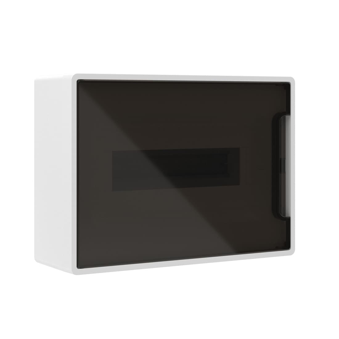 Щиток настенный FRAME белый DKC F12W1WD 12 модулей с тонированной дверцей