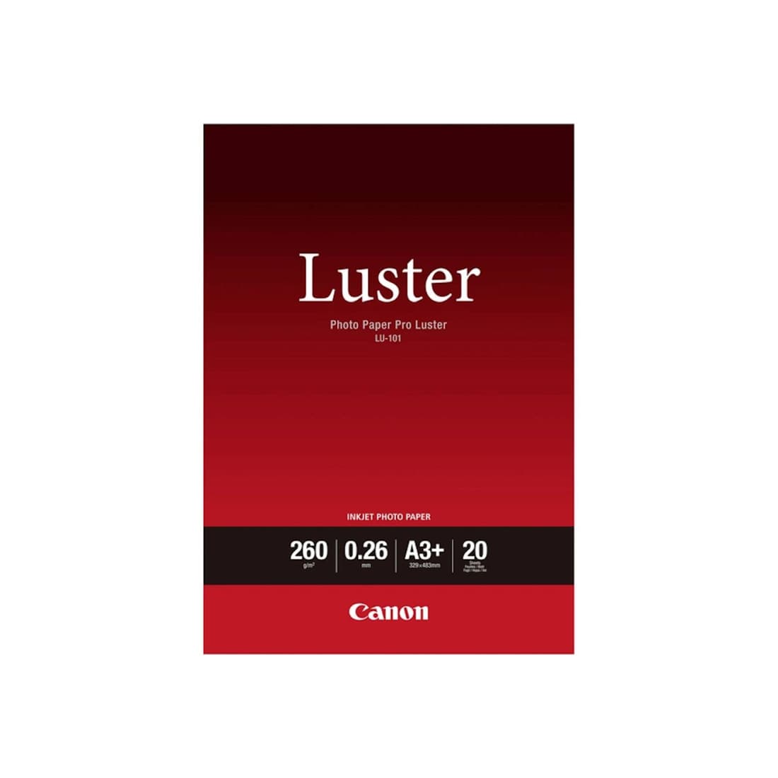 Глянцевитая фотобумага Canon LU-101 Pro Luster A3+ 20 шт.
