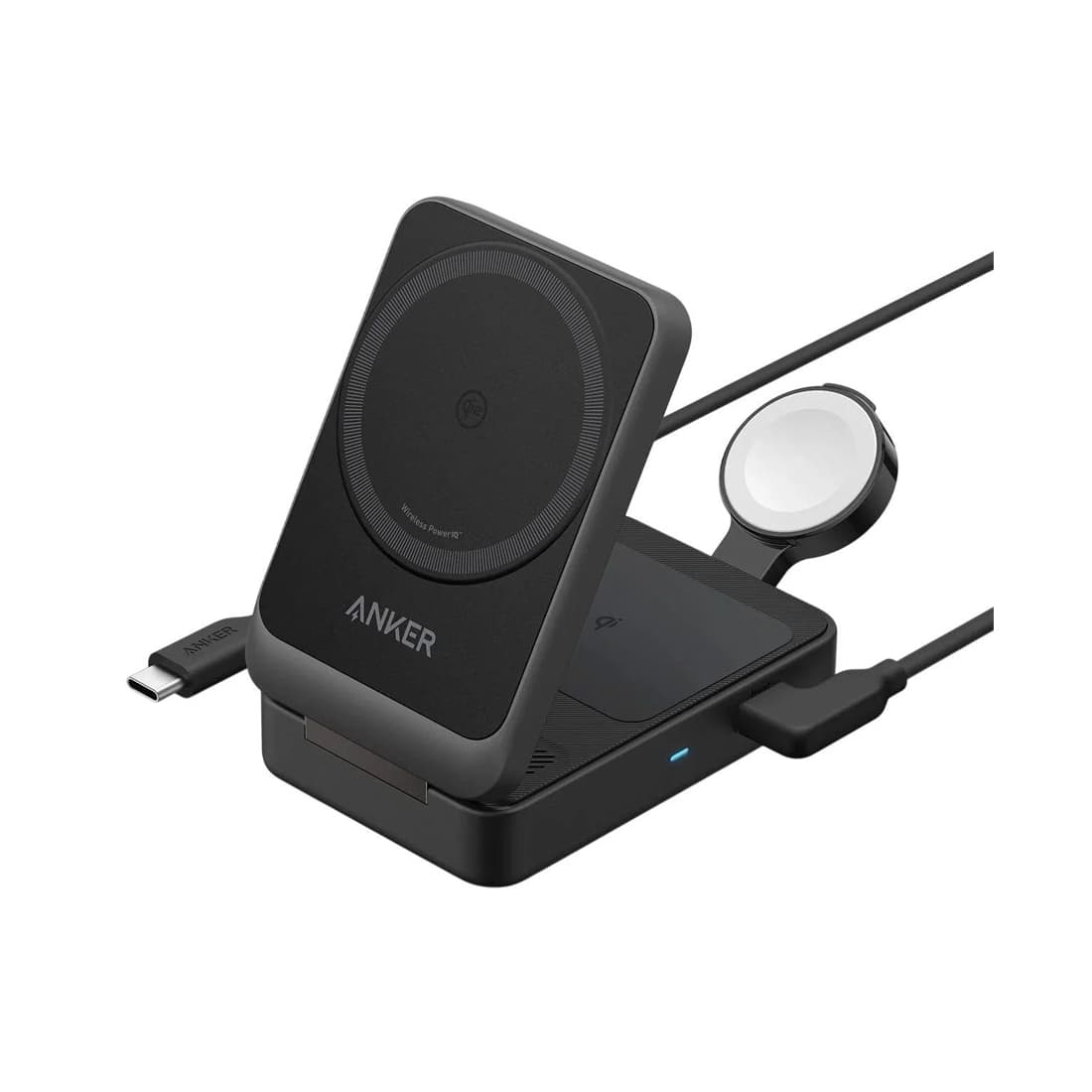 Беспроводное зарядное устройство Anker MagGo 15W, Foldable 3-in-1 (B2557312) Черный