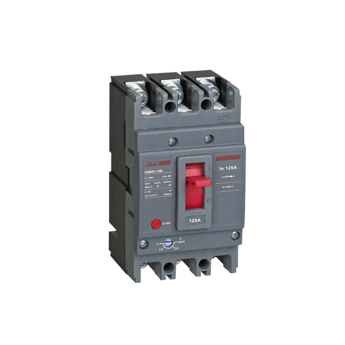 Автоматический выключатель Himel HDM3SV-125B 3P 80A 25kA с регулировкой