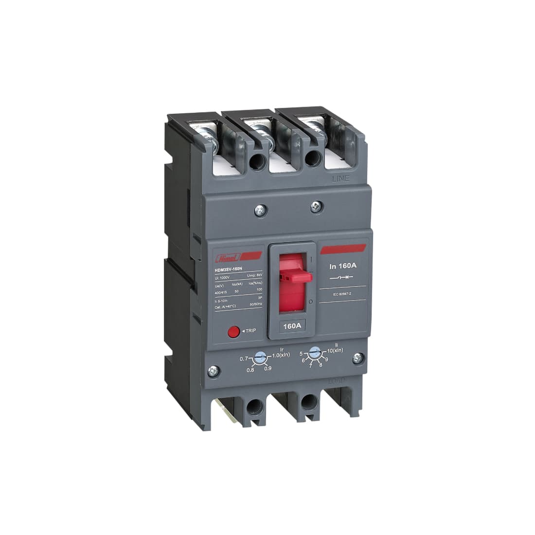 Автоматический выключатель Himel HDM3SV-160F 3P 160A 36kA с регулировкой