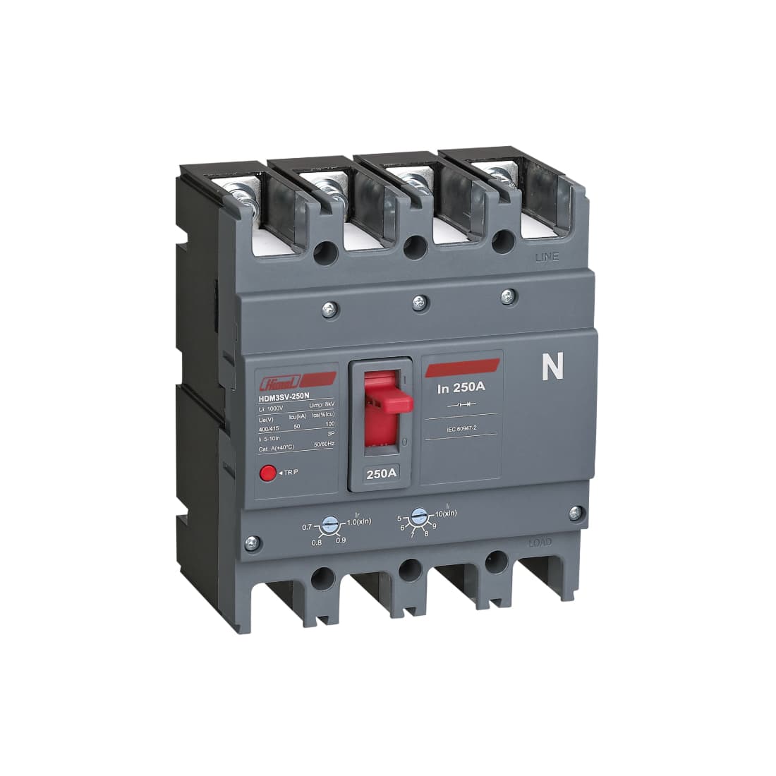 Автоматический выключатель Himel HDM3SV-250F 3P 200A 36kA с регулировкой
