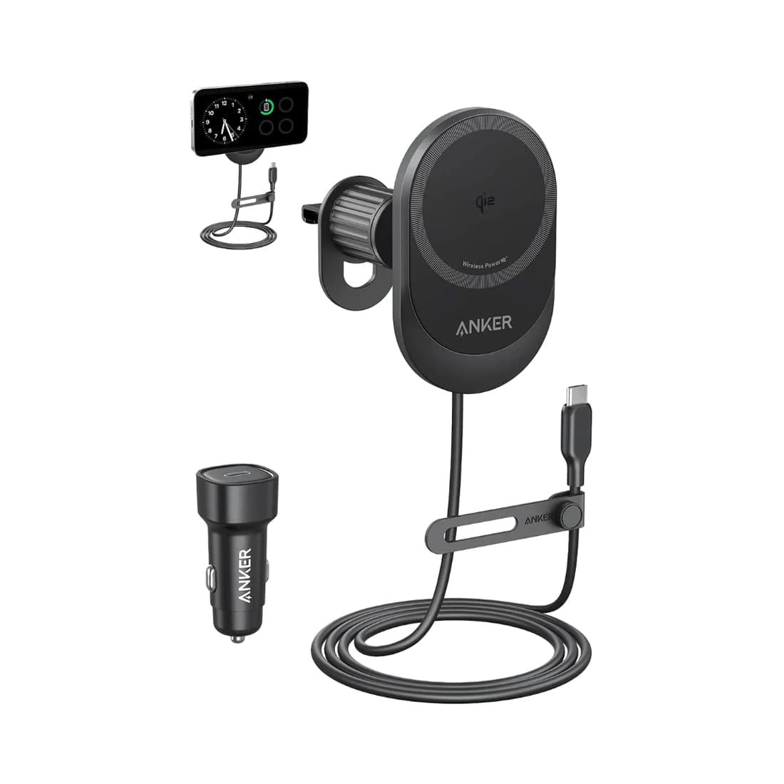 Автомобильное зарядное устройство Anker Prime Wireless Car Charger (B2933H11) Черный
