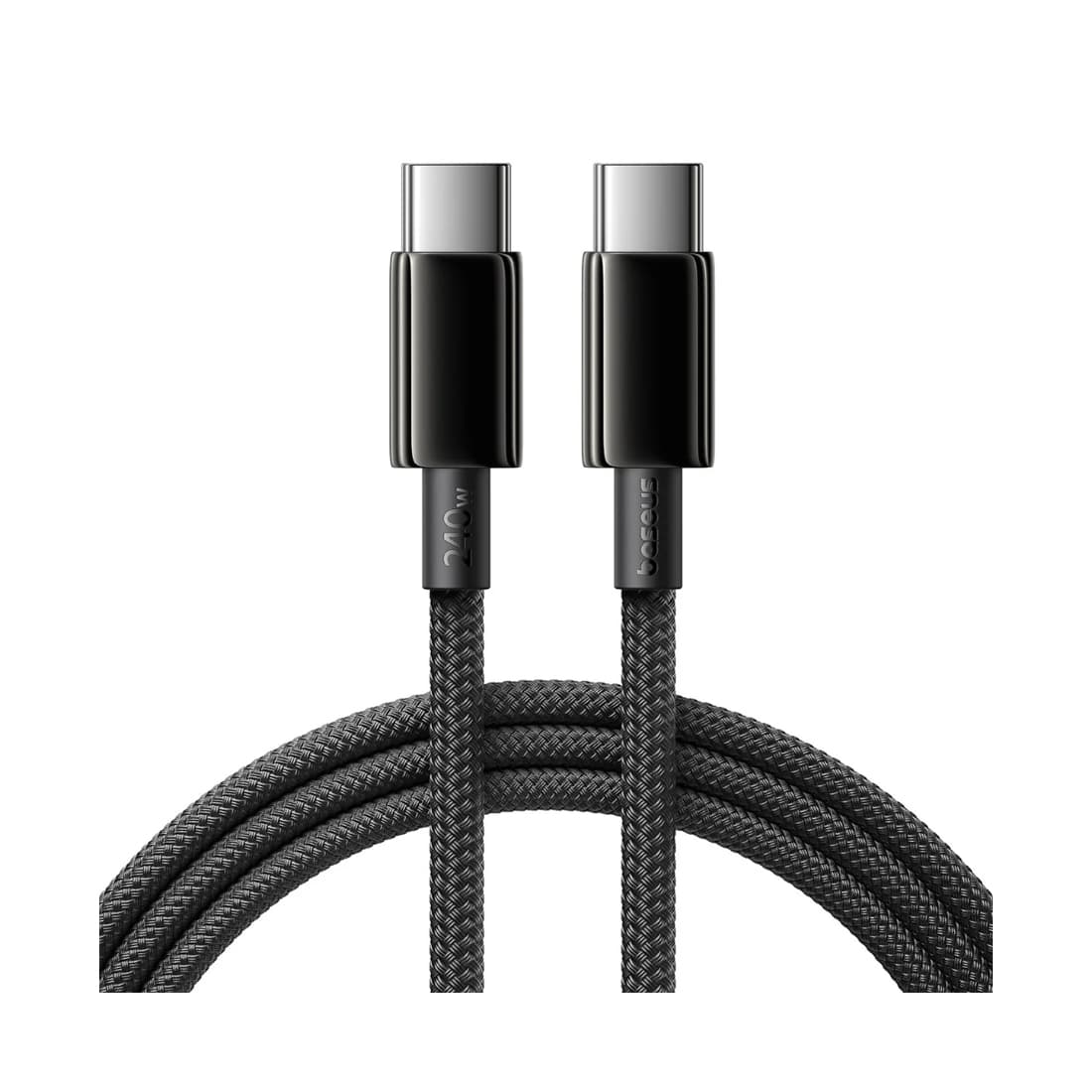 Интерфейсный кабель Baseus Tungsten Gold Air Fast Charging Data Cable USB-C to USB-C 240W 2 m Black