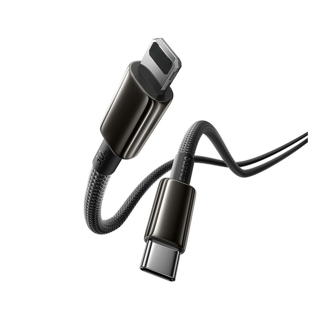 Интерфейсный кабель Baseus Tungsten Fast Charging Data Cable USB-C to iP 30W 1.2m Cluster Black