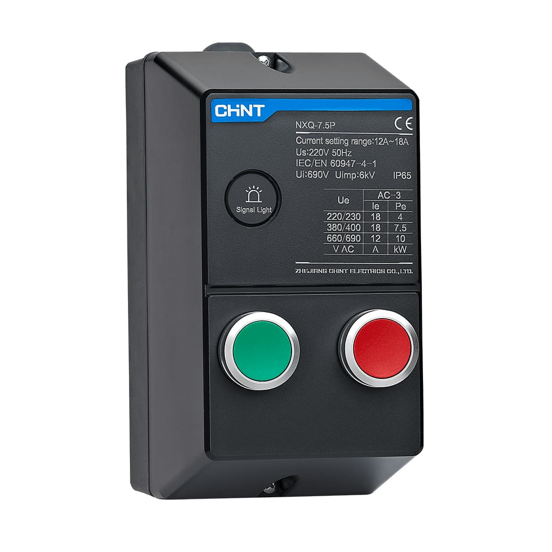 Электромагнитный пускатель в корпусе CHINT NXQ-5.5P 1.6-2.5A AC230В IP65
