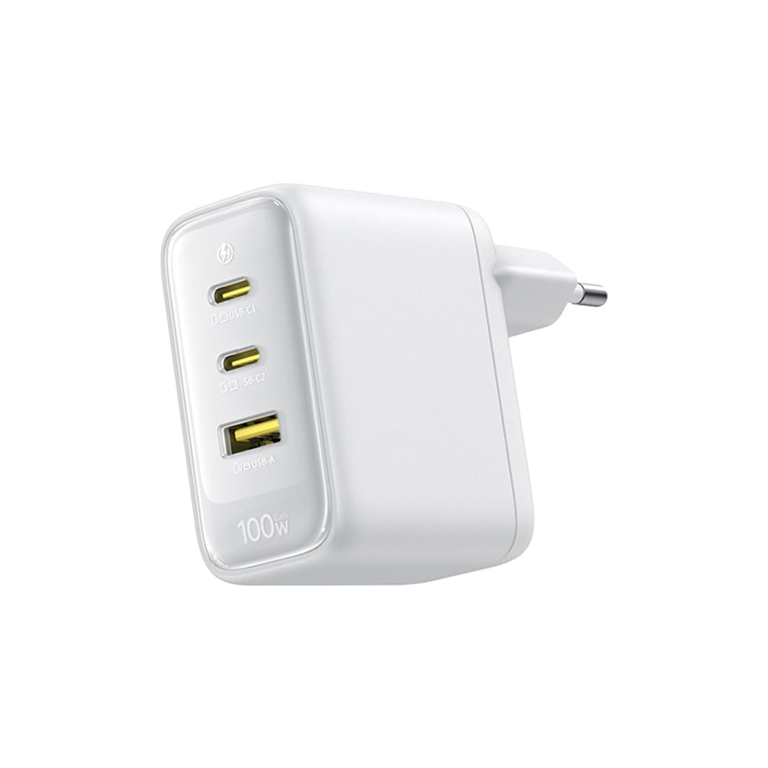 Адаптер питания Baseus EnerFill FE22 Fast Charger 2C+U 100W EU Moon White